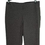 PEACH Womens Pull On Pants Size S Dark Gray Knit Legging Style Mid Rise Pockets Photo 5