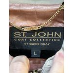 St. John Vintage Coat Collection by Marie Gray -size Large Faux Suede Buttons Photo 8