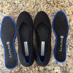 Rothy's  Black Machine Washable The Flat Round Toe Slip On Women’s 9.5 EUC Photo 1