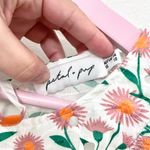 Petal and Pup  Anya Floral Ruffle Shoulder Puff Sleeve White Mini Dress US 10 Photo 2