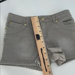 Baby Phat  Gray Denim Shorts Women’s Size 10 Stretch Low Rise Embroidered Photo 5