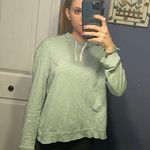 Ivory Ella green elephant drawstring hooded long sleeve shirt M Photo 0