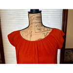 Project Social T NWT Small Grenadine Orange Bodhi Off Shoulder Top Photo 3