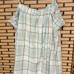 Old Navy Brown And Blue Plaid Tank Dress Size 4X Photo 0