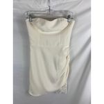 Amanda Uprichard Devyn Dress Strapless Mini in White Size Small Photo 1