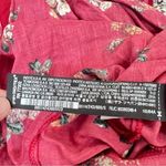 ZARA  Dress Red Floral Off Shoulder Size S Cocktail Beach Festival Boho Y2K Photo 10