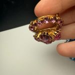 Colorful Rhinestone Brooch Pin Lot Of 3 Vintage Photo 3