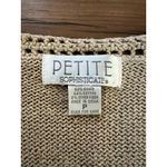 Petite Sophisticate Vintage Knit Vest Embroidered Hand Beaded Grandmacore Cottagecore Style Sz P Photo 1
