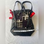 Bag DADDY Back pack bag black/white‎ with red ribbons on the sides Black Photo 4