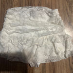 SheIn White Lace Mini Skirt Photo 1