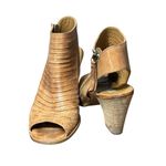Paul Green Brown Leather Heels Booties Sz 6 Photo 9