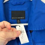 Banana Republic Womens Jacket XS Royal Blue Twill Chore Button Utility Cotton Photo 1