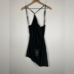 LIONESS  Black The Claudia Asymmetrical Dress Sz M Party Date Photo 5