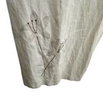 Norton Mcnaughton Women's Cream Linen Floral Design Maxi Dress Size XL Photo 2