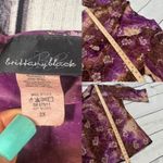 Vintage Y2K Floral Ruffled Tunic Top Fairy Artsy Whimsy Goth 2X Brittany Black Photo 5