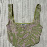 ZARA  Marble Jacquard Cropped Tank Top Photo 1