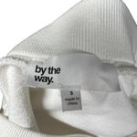 by the way. Off the Shoulder Tie Front Sweatshirt in White Size Small Photo 7