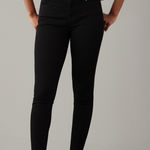 American Eagle  NWT Dream Stretch High Waisted Jegging Women’s 0 Black Skinny Photo 0