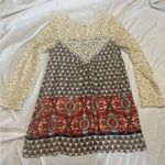 Blu Pepper Cream Boho Lace Dress Large Photo 0