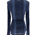 BCBGMAXAZRIA Snakeskin Long Sleeve Shirt Photo 2