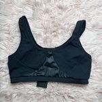 Solow Sports Bra With Contrast Black Size Medium‎ NWT Mesh Bra Vegan Leather Photo 4