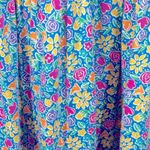 Hanna Andersson Vintage 90s Floral Midi Peasant Dress XL – Made in USA Blue Photo 7