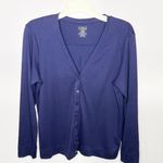 L.L. Bean Cotton‎ Cardigan Size L Photo 5