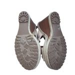 Rebecca Minkoff  Tan Silver Studded Wedge Sandals Size 7.5 Photo 6