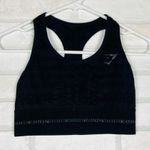 Gymshark VISION SPORTS BRA, Medium Support, Black w/logo, Size Small Photo 5
