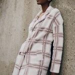 Anthropologie NVLT Plaid Teddy Coatigan Longline Pea Coat Jacket Size XL Photo 0