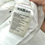 Anthropologie Maeve Linen Cropped Blazer Double Breasted Jacket Button White S Photo 2