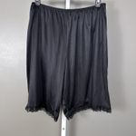 Vintage Figurfit Indera Plus Size 10 Pettipants Slip Shorts Bloomers Pantaloons Black Size M Photo 0