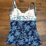 Lands End Floral Tankini Top Swim Swimsuit Size 2 Photo 1