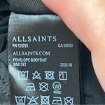  All Saints Penelope Tie Neck Bodysuit Womens Size US‎ 4 Black *FLAW Photo 3