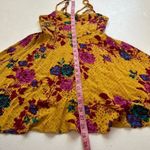 Free People Intimately Mustard Floral Mini Dress Size XS Photo 5