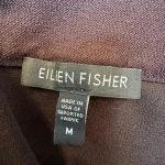 Eileen Fisher  Chocolate Brown Pull On Washable Stretch Crepe Skirt Size Medium M Photo 7