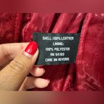 Guess Y2K vintage red suede leather jacket size medium rare!! Photo 5