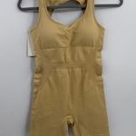 Worth The Label Shapewear Bodysuit Romper In Beige Size M Medium NWT Tan Photo 0