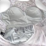 Lulus So Far Gown Lacey grey Maxi dress Photo 6