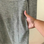 Duluth Trading Ponte Pro Dress Womens XS Black Gray Striped Knit Stretch Pockets Photo 13