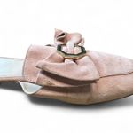 Cole Haan  Leela Bow Pink Suede Mules 10B Photo 4