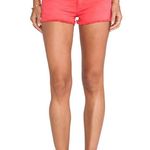 Franky B. NWT Low Rise Red/Pink Denim Jean Shorts Size 26 Cutoff Casual Summer Pink Photo 0