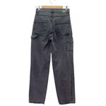Empyre Tori 90s Carpenter Jeans Size 4 Charcoal Wash Sk8 Wide Leg High Rise Gray Photo 2