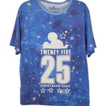 Blue Universe Disneyland Paris Anniversary T-Shirt Size XL Disney T-Shirt Photo 0