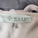 WAYF Clothing Blouse Women's Large Blush Floral 100% Polyester Off The Shoulder Pink Photo 2