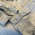 H&M &Denim Coastal Cottagecore Lagenlook Light Denim Shirt Dress Photo 6