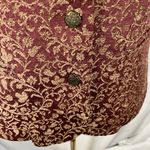 Talbots Womens Vest Size 8 Brown Gold Floral Tapestry Career Party Vintage Photo 6