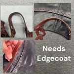 Brighton Hobo Bag Black Brown Kodiak Leather Hobo Shoulder Boho Y2k 70s 90s Photo 5