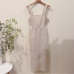 The Fifth Label  Jaime Linen Blend Midi Dress in Wheat Size Small NWT Photo 5