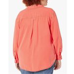 Calvin Klein Jeans Garment Dye Button Front Shirt in Coral, Size 3X NEW w/Tag Pink Photo 1